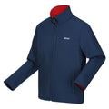 Moonlight Denim-Danger Red - Side - Regatta Mens Cera V Wind Resistant Soft Shell Jacket