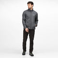 Seal Grey Marl - Back - Regatta Mens Cera V Wind Resistant Soft Shell Jacket