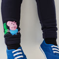 Navy - Close up - Regatta Childrens-Kids Peppa Pig Jogging Bottoms