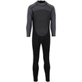 Black-Dark Grey - Front - Regatta Mens Grippy Wetsuit