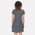 Navy-White - Lifestyle - Regatta Womens-Ladies Balia Stripe Swing Dress