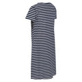 Navy-White - Pack Shot - Regatta Womens-Ladies Balia Stripe Swing Dress