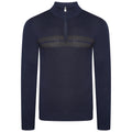 Nightfall Navy-Ebony - Front - Dare 2B Mens Unite Us Knitted Half Zip Sweatshirt