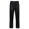 Black - Front - Regatta Womens-Ladies Packaway Rain Trousers