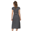 Navy-White - Side - Regatta Womens-Ladies Maisyn Stripe Shirt Dress