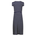 Navy-White - Pack Shot - Regatta Womens-Ladies Maisyn Stripe Shirt Dress