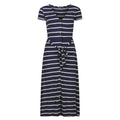 Navy-White - Front - Regatta Womens-Ladies Maisyn Stripe Shirt Dress