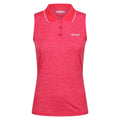 Pink Potion-Flamingo Pink - Front - Regatta Womens-Ladies Tima II Sleeveless Polo Shirt