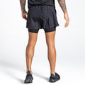 Black - Pack Shot - Dare 2B Mens Recreate II 2 in 1 Shorts