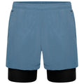 Stellar Blue - Front - Dare 2B Mens Recreate II 2 in 1 Shorts