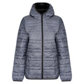 Grey Marl-Black - Front - Regatta Womens-Ladies Firedown Packaway Insulated Jacket