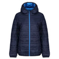 Navy-French Blue - Front - Regatta Womens-Ladies Firedown Packaway Insulated Jacket