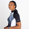 Black - Close up - Dare 2B Womens-Ladies Empowered Lightweight Jersey