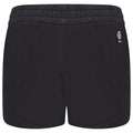 Black-White - Close up - Dare 2B Womens-Ladies Sprint Up 2 in 1 Shorts