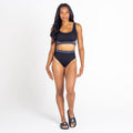 Black-Charcoal Grey - Lifestyle - Dare 2B Womens-Ladies Don't Sweat It Recycled Bikini Top