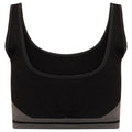 Black-Charcoal Grey - Pack Shot - Dare 2B Womens-Ladies Don't Sweat It Recycled Bikini Top