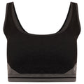 Black-Charcoal Grey - Front - Dare 2B Womens-Ladies Don't Sweat It Recycled Bikini Top