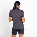 Black - Lifestyle - Dare 2B Womens-Ladies Pedal Through It Marl Lightweight Jersey