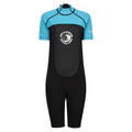 Tahoe Blue-Black - Front - Regatta Womens-Ladies Shorty Wetsuit