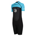 Tahoe Blue-Black - Side - Regatta Womens-Ladies Shorty Wetsuit