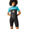 Tahoe Blue-Black - Lifestyle - Regatta Womens-Ladies Shorty Wetsuit