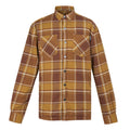 Cumin-Bourbon - Front - Regatta Mens Thamos Checked Long-Sleeved Shirt