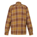 Cumin-Bourbon - Back - Regatta Mens Thamos Checked Long-Sleeved Shirt