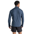 Olympian Blue-Moonlight Denim Marl - Pack Shot - Dare 2B Mens Power Up II Lightweight Jersey