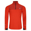 Cinnamon-Tuscan Red Marl - Front - Dare 2B Mens Power Up II Lightweight Jersey