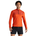 Cinnamon-Tuscan Red Marl - Lifestyle - Dare 2B Mens Power Up II Lightweight Jersey