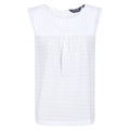 White - Front - Regatta Womens-Ladies Bridgidine Linear Tank Top