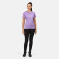 Light Amethyst - Side - Regatta Womens-Ladies Fingal VI Mountain T-Shirt