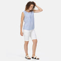 Sonic Blue - Back - Regatta Womens-Ladies Bridgidine Stripe Top