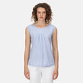 Sonic Blue - Side - Regatta Womens-Ladies Bridgidine Stripe Top