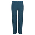 Moroccan Blue - Front - Regatta Childrens-Kids Highton Stretch Zip-Off Walking Trousers