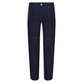 Navy - Back - Regatta Childrens-Kids Highton Stretch Zip-Off Walking Trousers