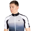 Black - Back - Dare 2B Mens Virtuous AEP Cycling Jersey