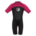 Black Duchess-White - Front - Regatta Childrens-Kids Shorty Wetsuit