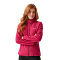 Deep Pink - Side - Regatta Womens-Ladies Floreo IV Full Zip Fleece Jacket