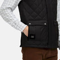 Black - Close up - Regatta Mens Padbury Insulated Body Warmer