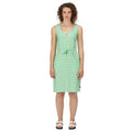 Vibrant Green-White - Lifestyle - Regatta Womens-Ladies Fahari Stripe Shift Casual Dress