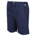 Navy - Lifestyle - Regatta Childrens-Kids Alber Ottoman Shorts