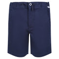 Navy - Front - Regatta Childrens-Kids Alber Ottoman Shorts