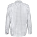 White-Blue - Back - Regatta Mens Tattersall Checked Shirt