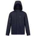 Navy - Front - Regatta Mens Feelding Linear Waterproof Bomber Jacket