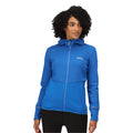 Lapis Blue-Sonic Blue - Side - Regatta Womens-Ladies Textured Fleece Full Zip Hoodie