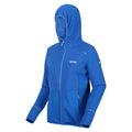 Lapis Blue-Sonic Blue - Close up - Regatta Womens-Ladies Textured Fleece Full Zip Hoodie