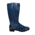 Navy - Side - Regatta Womens-Ladies Wenlock Tile Wellington Boots