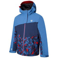 Vallarta Blue-Moonlight - Side - Dare 2B Childrens-Kids Humour II Geometric Ski Jacket