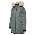 Duck Green - Side - Dare 2B Womens-Ladies Striking III Long Length Padded Jacket